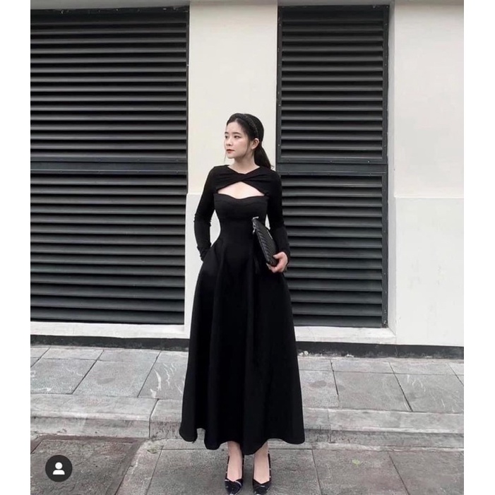 ⚡️BÁN SỈ⚡️Đầm xoè đen phối nhũ khoét ngực | BigBuy360 - bigbuy360.vn