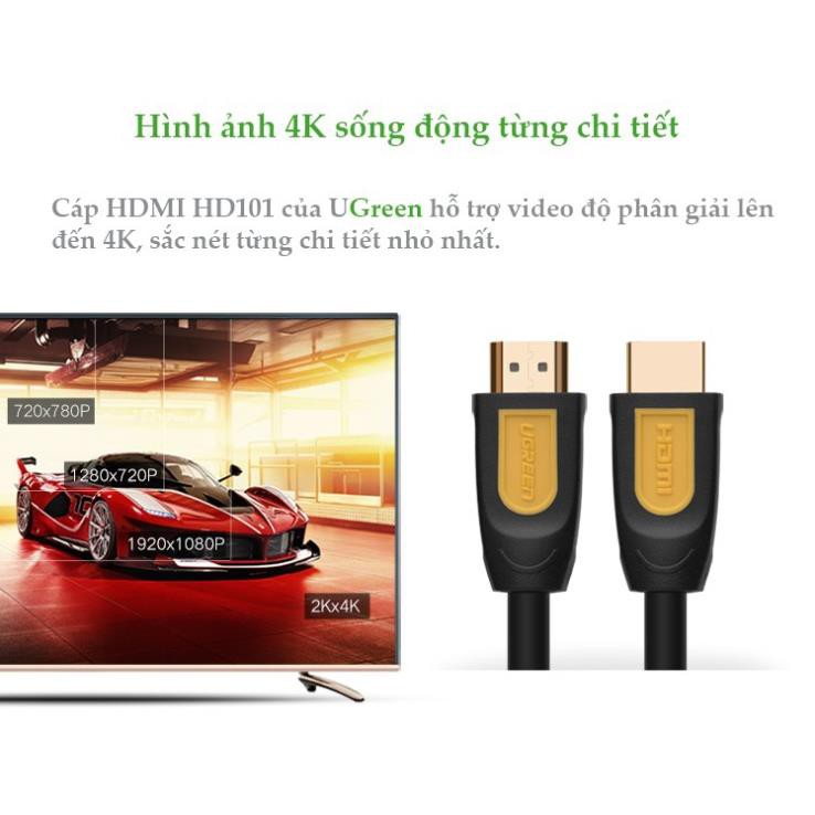 Cáp HDMI 1.4 độ dài từ 10-15m UGREEN HD101 hỗ trợ 2Kx4K, hình ảnh 3D ✔Hàng Chính Hãng✔