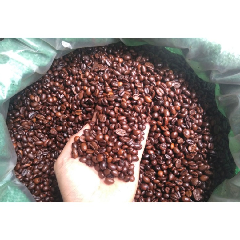 [Giá Sốc] Cà phê rang xay nguyên chất - Robusta nguyên hạt - pha phin, pha máy túi 500gr