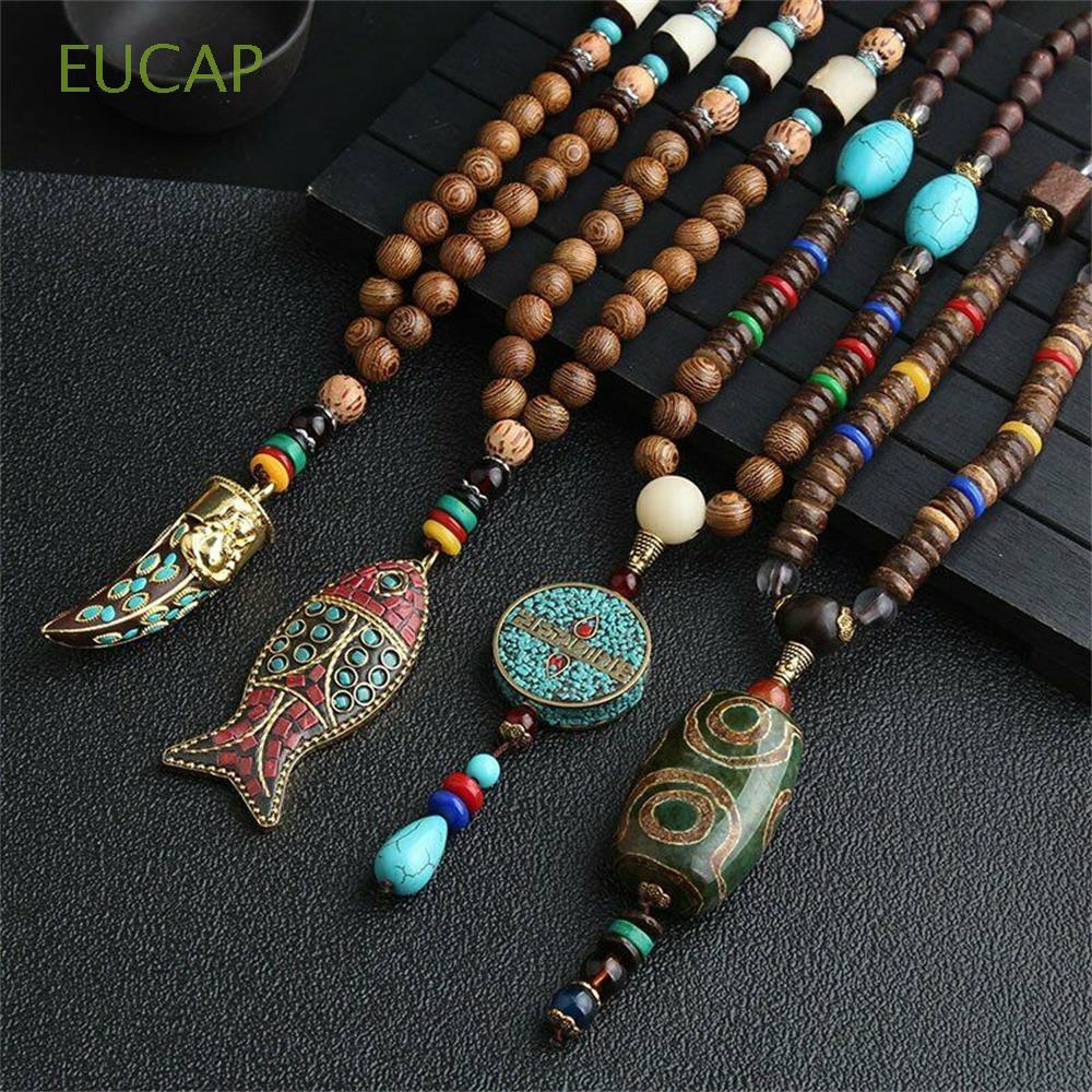 Dây chuyền may mắn handmade thổ cẩm đính đá lấp lánh