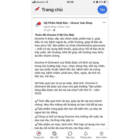 Kem Đa Năng Oronine H Ointment Làm Lành Vết Thương Ngừa Sẹo Nhật Bản