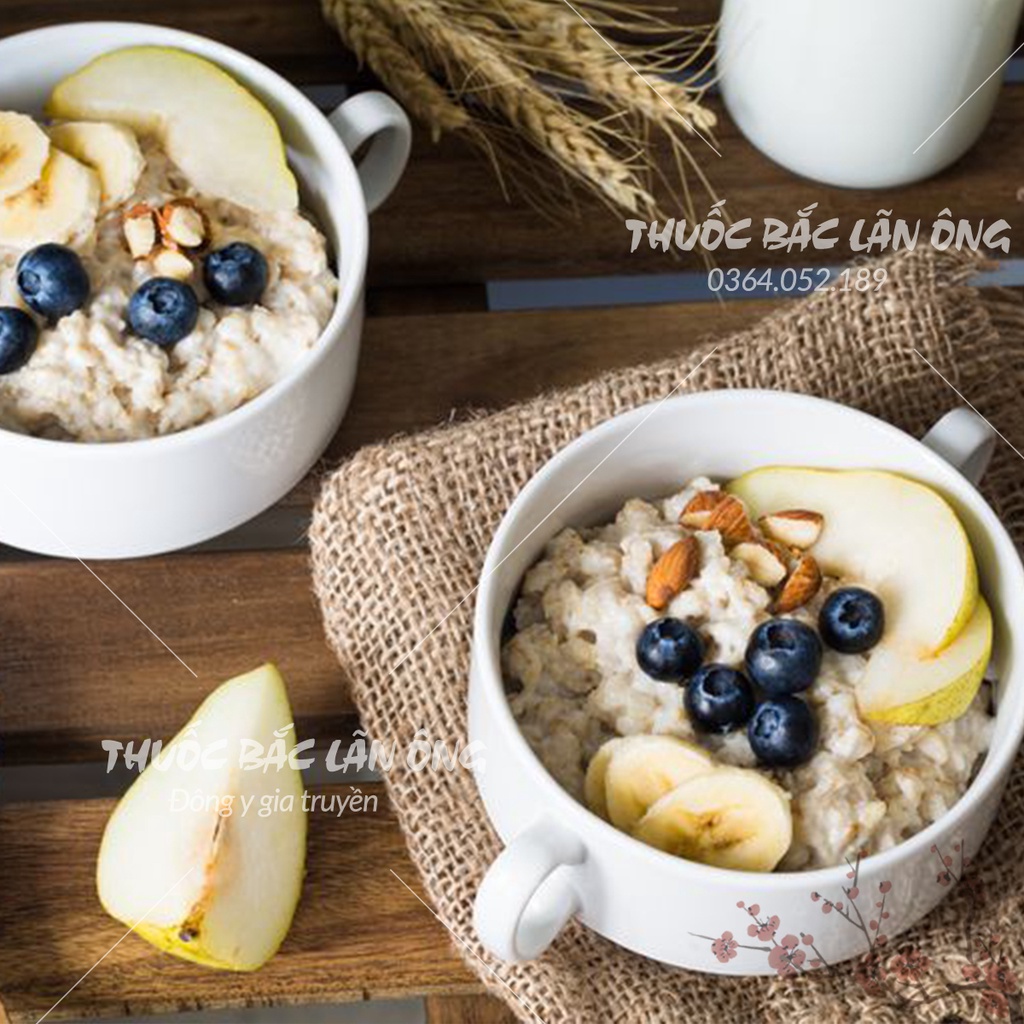 Yến mạch cán dẹt 500g (Làm ngũ cốc, granola ăn kiêng, nấu cháo ăn dặm cho bé)