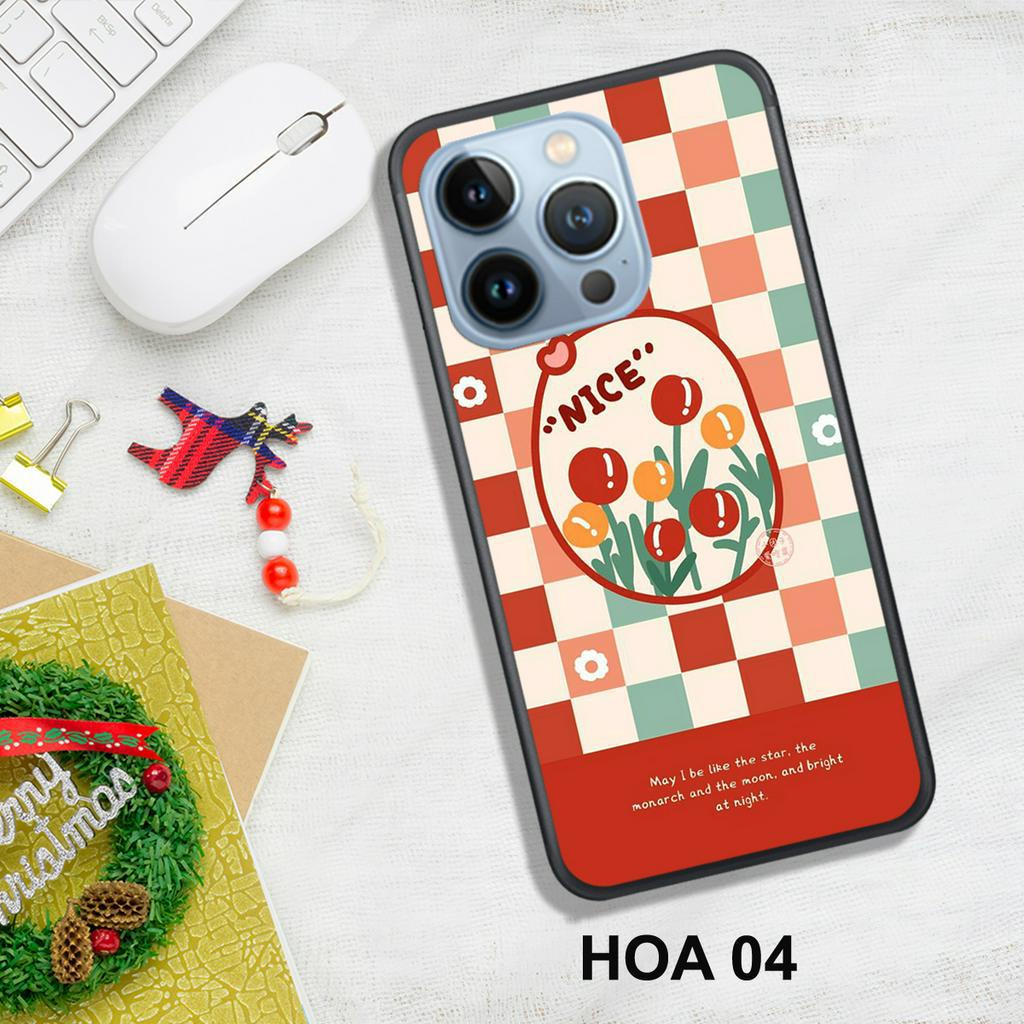 Ốp Lưng  IPHONE 13 - 13 PRO - 13 MINI - 13 PROMAX - X/XS - XR - XSMAX  , In Hình HOA, Màu Sắc Bắt Mắt.