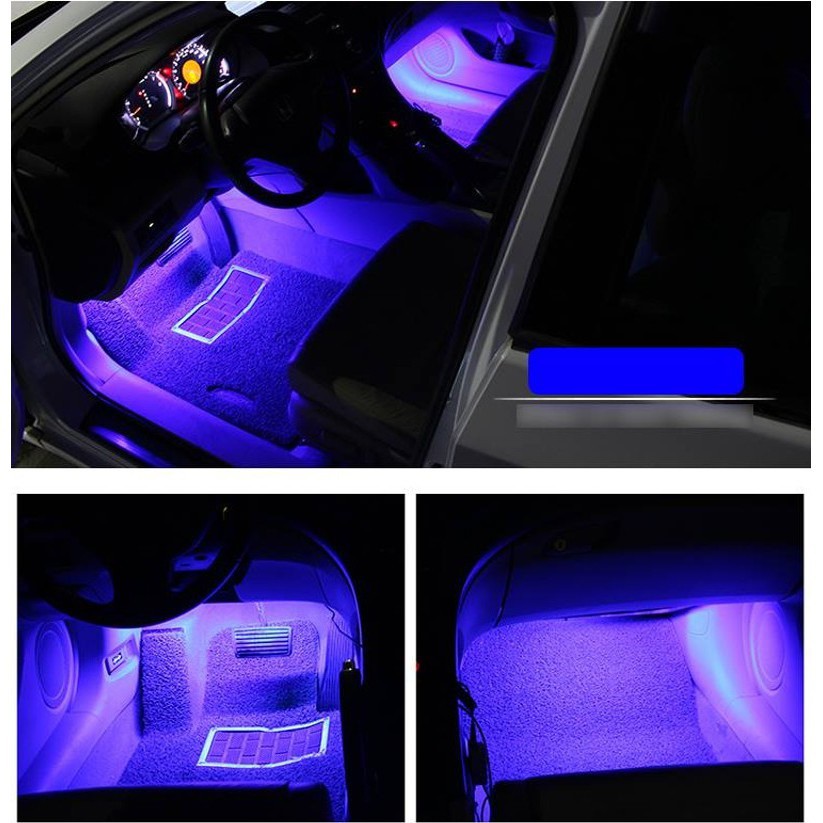 Đèn led chiếu gầm ghế ô tô mẫu 2 + Tặng 01 khăn lau xe chuyên dụng