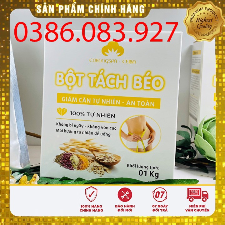 [Chính hãng] bột tách béo Cô Bông chuyên tách mỡ giảm cân gói 1kg | BigBuy360 - bigbuy360.vn
