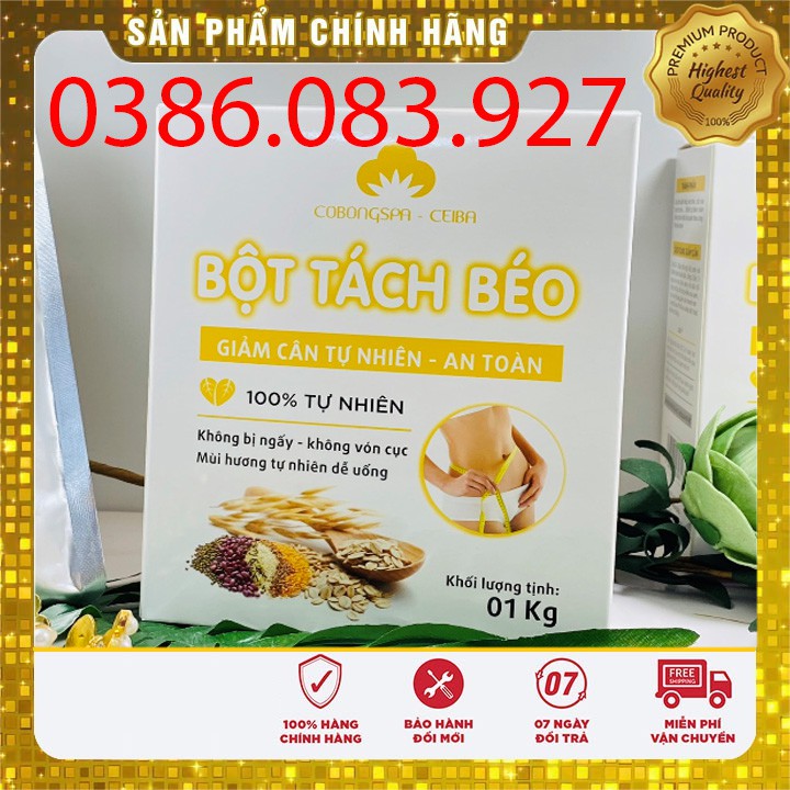 [Chính hãng] bột tách béo Cô Bông chuyên tách mỡ giảm cân gói 1kg