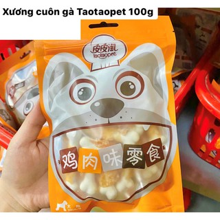 Bánh xương THỊT cuốn gà khô Taotaopet cho CHÓ MÈO THÚ CƯNG