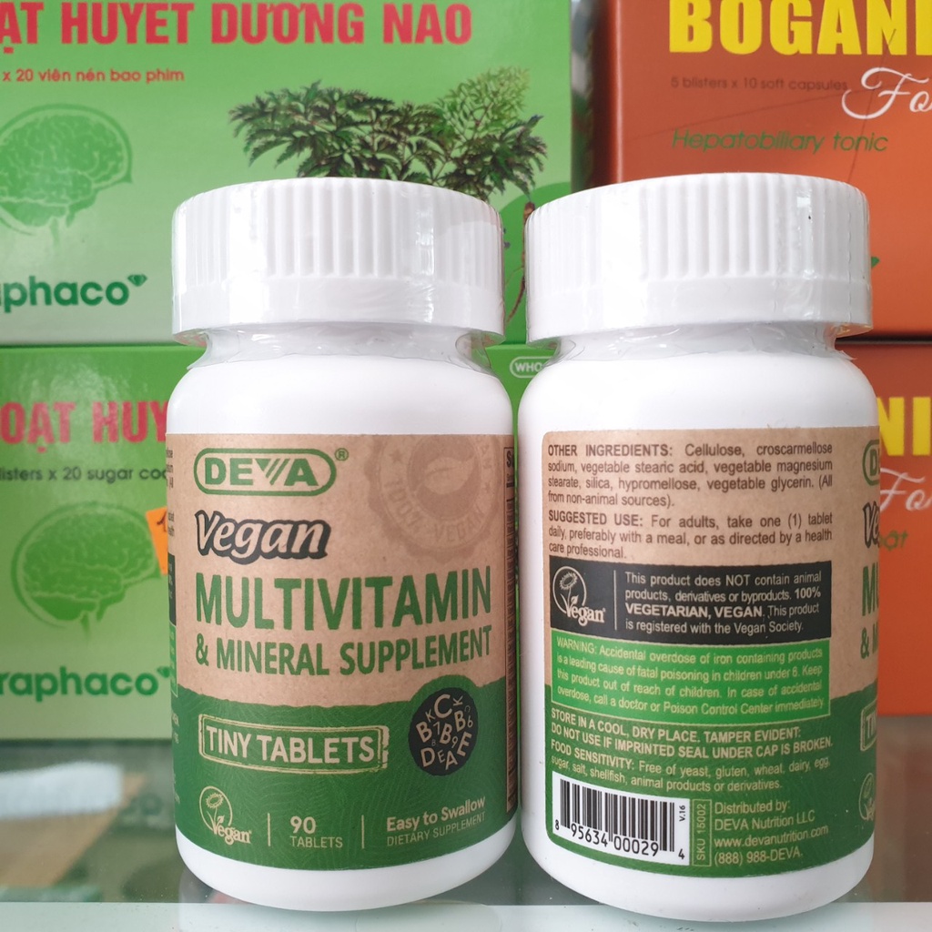 [Date 03/2025] Vegan Multivitamin - Vitamin tổng hợp bổ sung vitamin và khoáng chất Thuần Chay