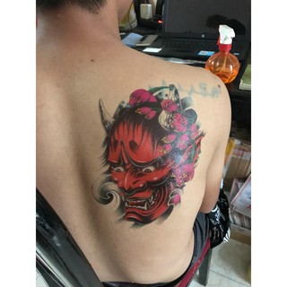 Combo 3 tấm hình xăm dán mặt quỉ màu 15x22cm- mua từ 2 combo tặng tấm đồng size