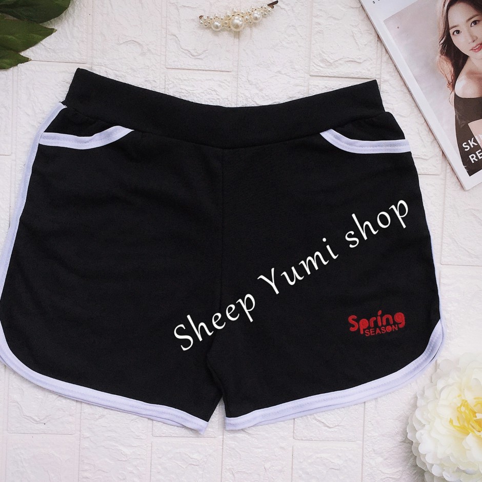 Quần short thể thao nữ siêu rẻ lưng thun co giãn chất đẹp SHEEP YUMI SHOP QV02