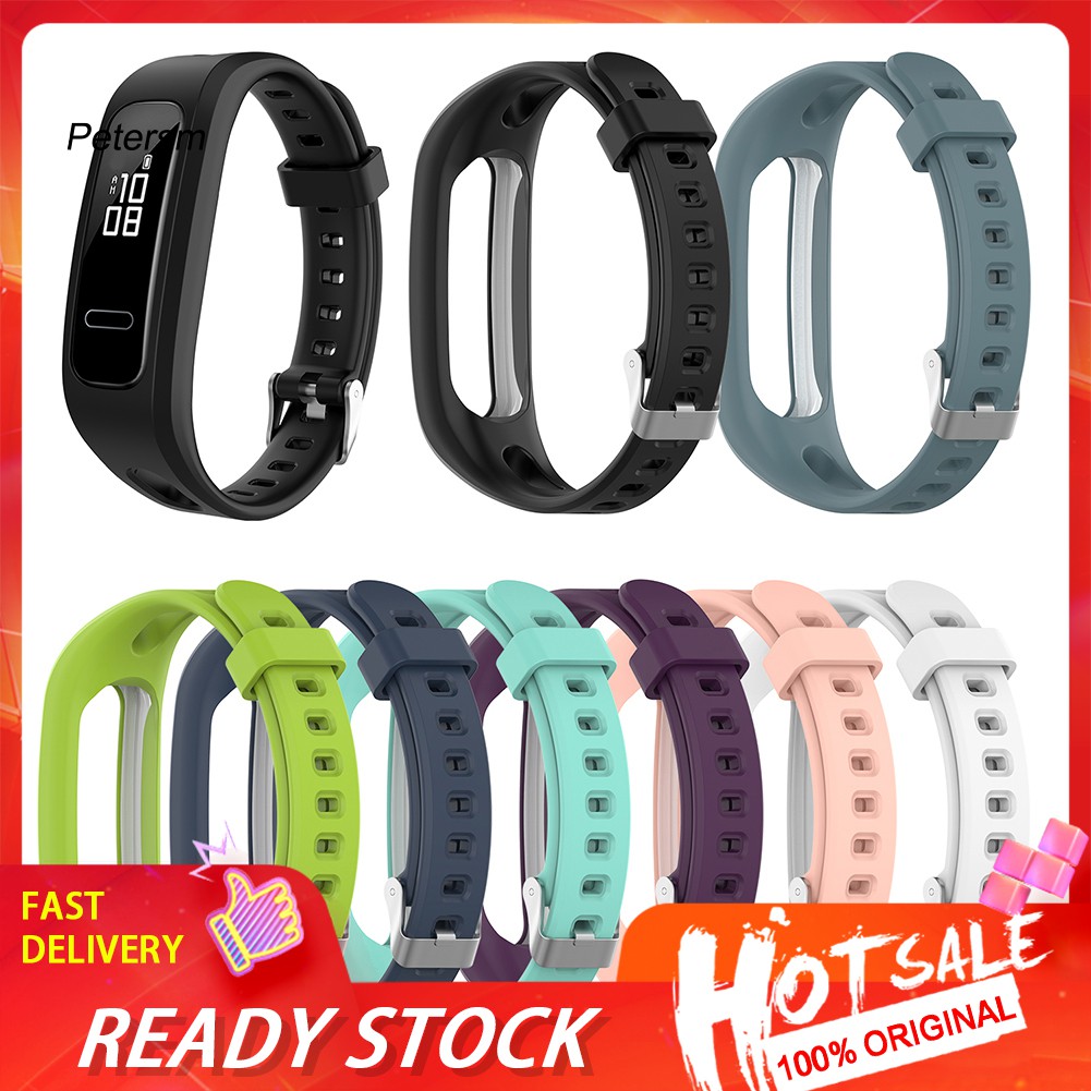 Dây Đeo Silicon Mềm Siêu Mỏng Cho Đồng Hồ Huawei Honor Band 4 Running Version 3e