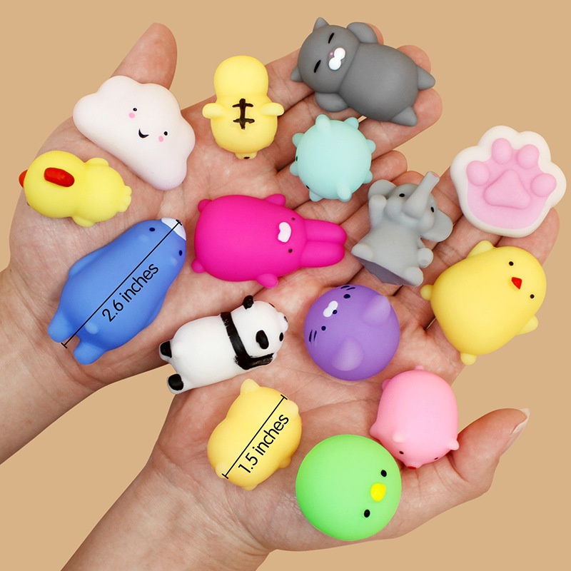 Đồ Chơi Xốp Squishy Giảm Stress Hình Động Vật Dễ Thương Cho Bé Squishy Mini Mochi giá rẻ thú silicon dẻo bóp tay, đồ chơi giảm stress