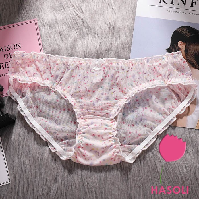 Quần Lót Nữ Ren Lưới Siêu Thoáng Nhiều Hình Họa Tiết Dễ Thương 115 S64