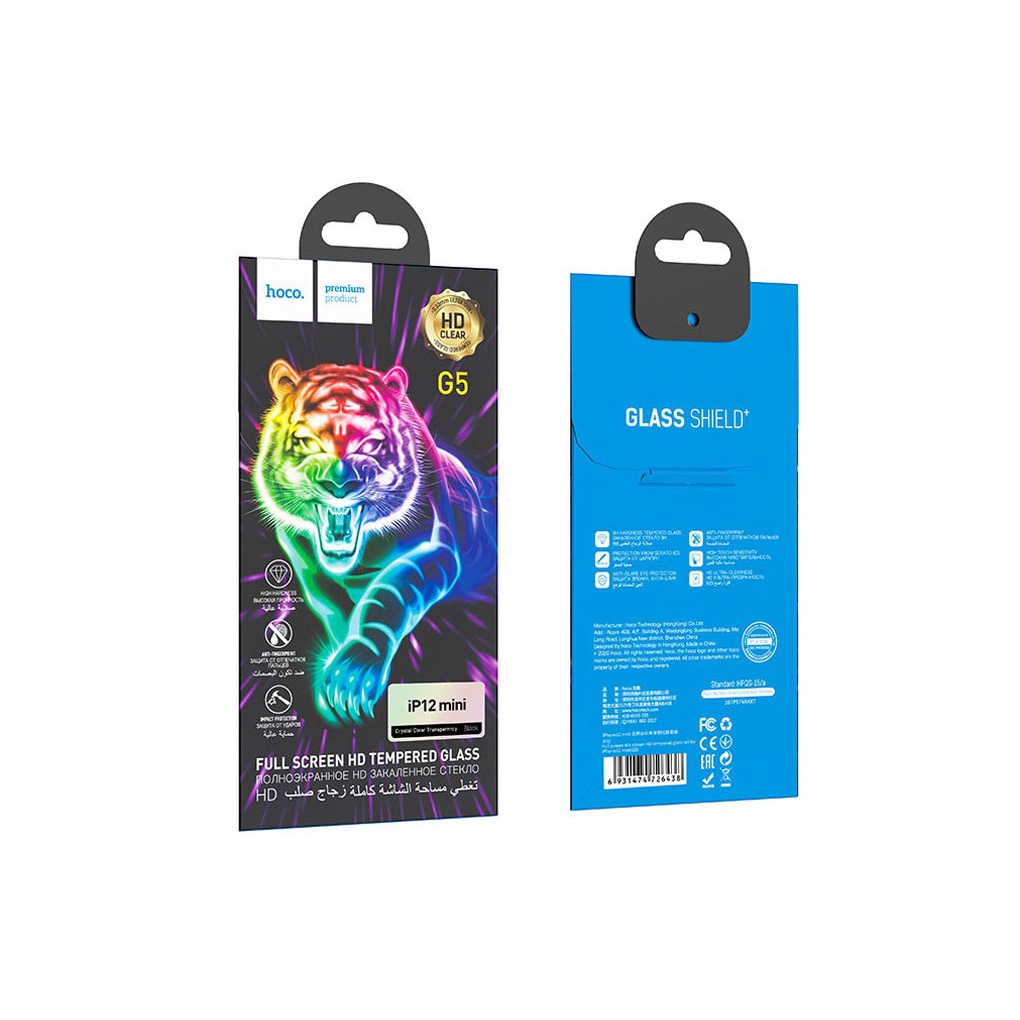 Kính cường lực Hoco G5, chống bám vân tay, bảo vệ mắt, độ cứng 2.5D, dành cho iP