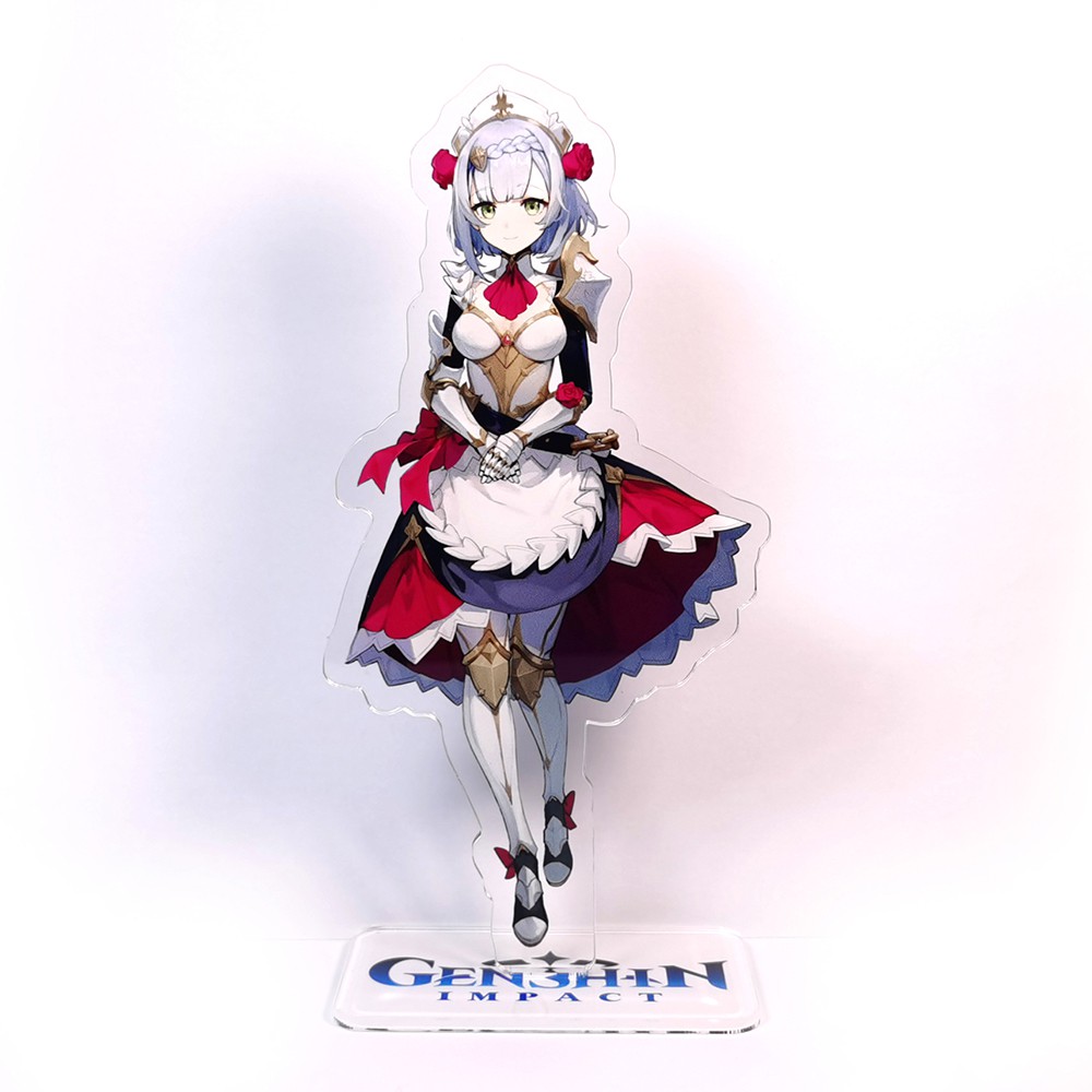 Tượng acrylic họa tiết nhân vật Razor Noelle Barbara QiQi trong game Genshin Impact