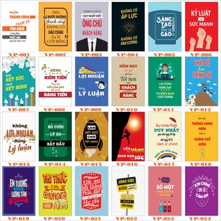 [Nhiều mẫu] Tranh treo tường Văn phòng_Tranh Slogan_ Tranh tạo động lực làm việc cực hiệu quả