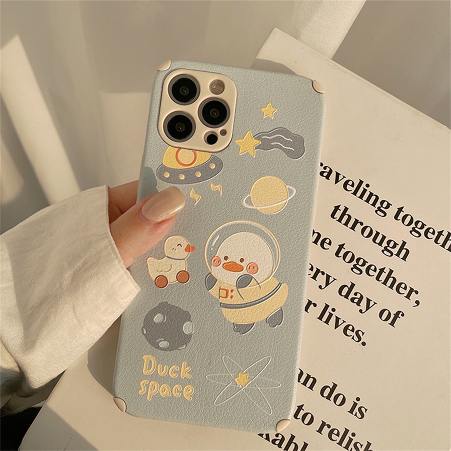 Ốp Điện Thoại Mềm In Hình Chú Vịt Dễ Thương Cho For iPhone 13 12 11 Pro Max XS Max XR X XS 8 7 Plus SE 2020
