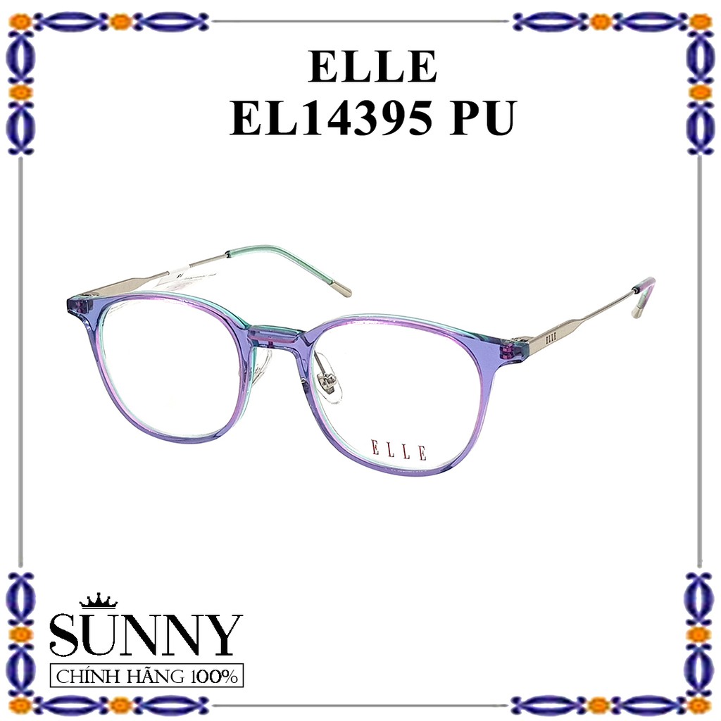 Gọng kính thời trang Elle EL14395 chính hãng Korea, bảo hành toàn quốc