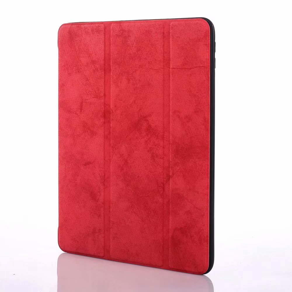 Bao da máy tính bảng TPU silicone bọc vải thông minh có ngăn đựng bút cảm ứng vintage cho Apple iPad Pro 12.9 2017/2015