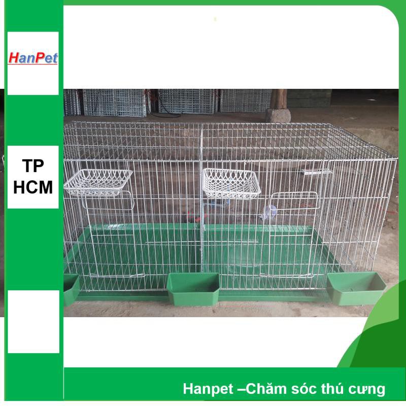 Hanpet.GV- Lồng chim cảnh lắp ghép loại rộng 1 mét (100x50x50cm) ĐỦ PHỤ KIỆN- Lồng thú cưng bằng kẽm (- 603) Lồng chim b