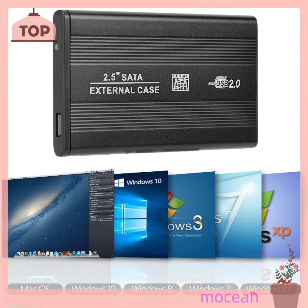 Vỏ Ổ Cứng Ngoài Mocean 2.5 Inch Sata Usb2.0 Bằng Hợp Kim Nhôm Ốp | BigBuy360 - bigbuy360.vn
