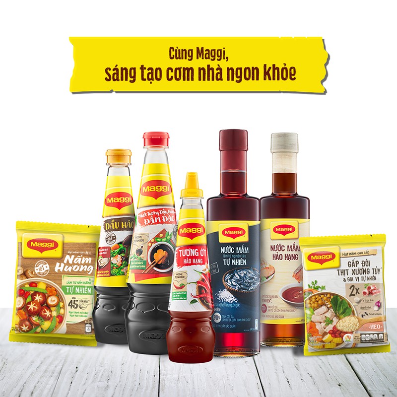 Hạt nêm cao cấp MAGGI vị Nấm Hương gói 450g