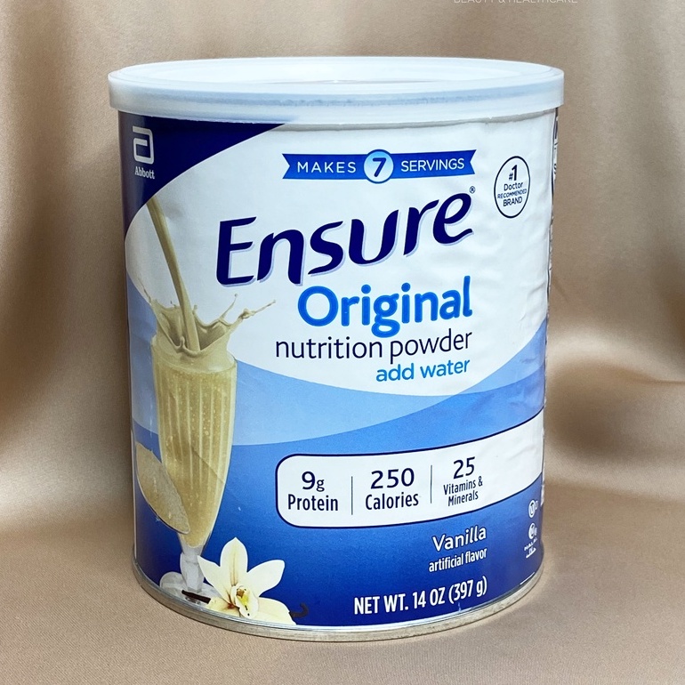 [Date 06/2023] Sữa bột Ensure Powder hương Vani (397g/lon)