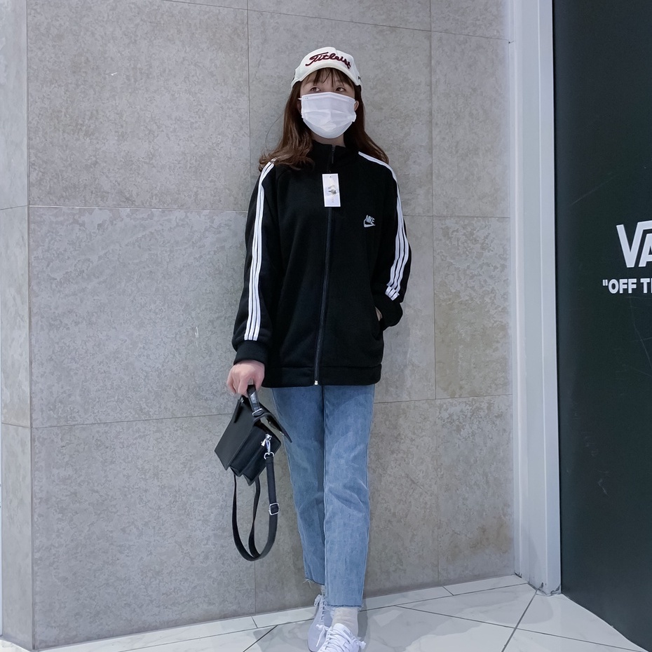 Áo Khoác Thể Thao Nữ Chất Nỉ - Áo Khoác Thể Thao 3 Sọc - Phù hợp với đi học, đi làm hoạt động thể thao | BigBuy360 - bigbuy360.vn