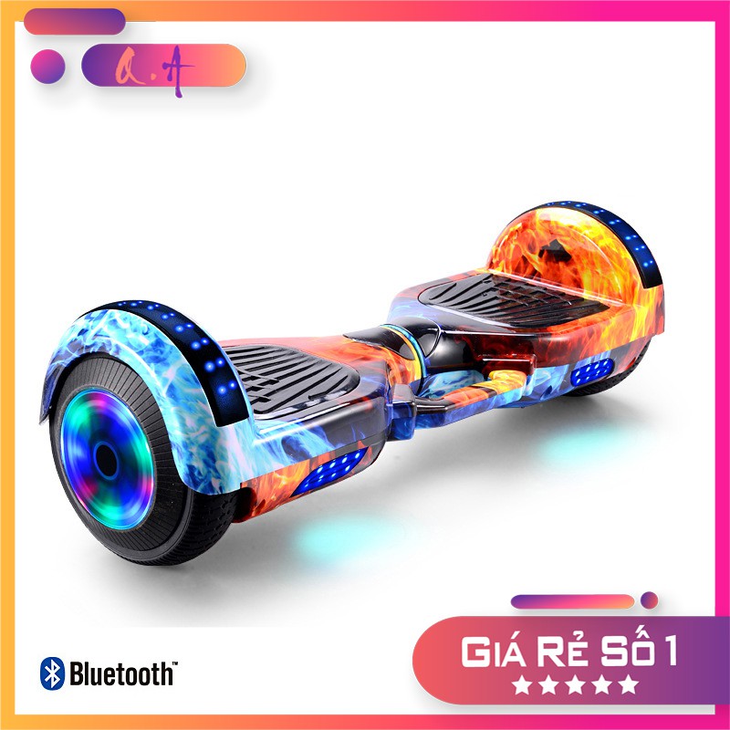 ✨[FREESHIP] ✨Xe Điện Cân Bằng 6.5 inch⭐ Smart Balance Wheel  Kết nối Bluetooth [ Tặng kèm sạc và đồ bảo hộ]