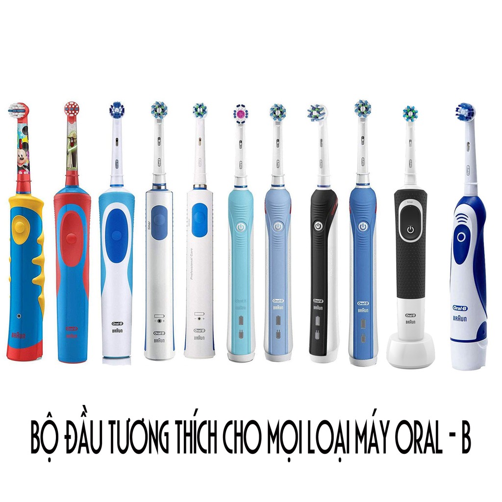 Xuất xứ: Đức - Bộ 4 đầu bàn chải đánh răng điện thay thế cho máy OralB - Shop Dan House