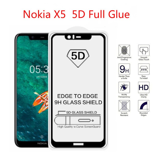 Kính cường lực full màn Nokia 5.1 Plus / Nokia X5