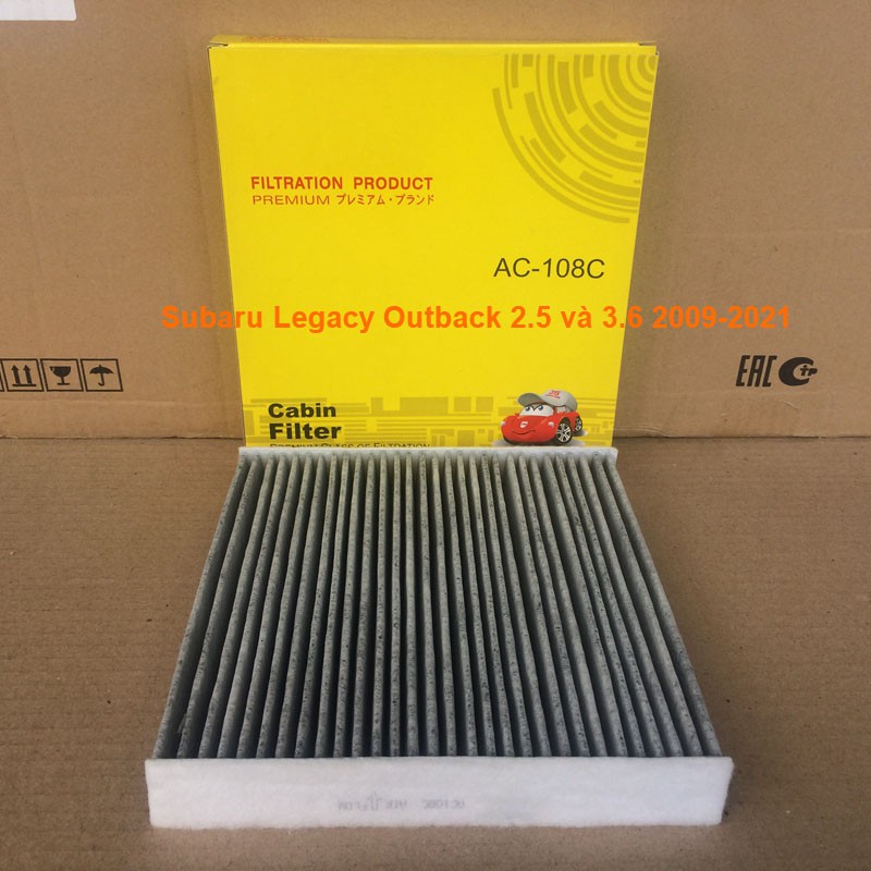 Lọc gió điều hòa AC108J-10 dành cho Subaru Legacy Outback 2.5 và 3.6 2009-2021 JS Asakashi Nhật