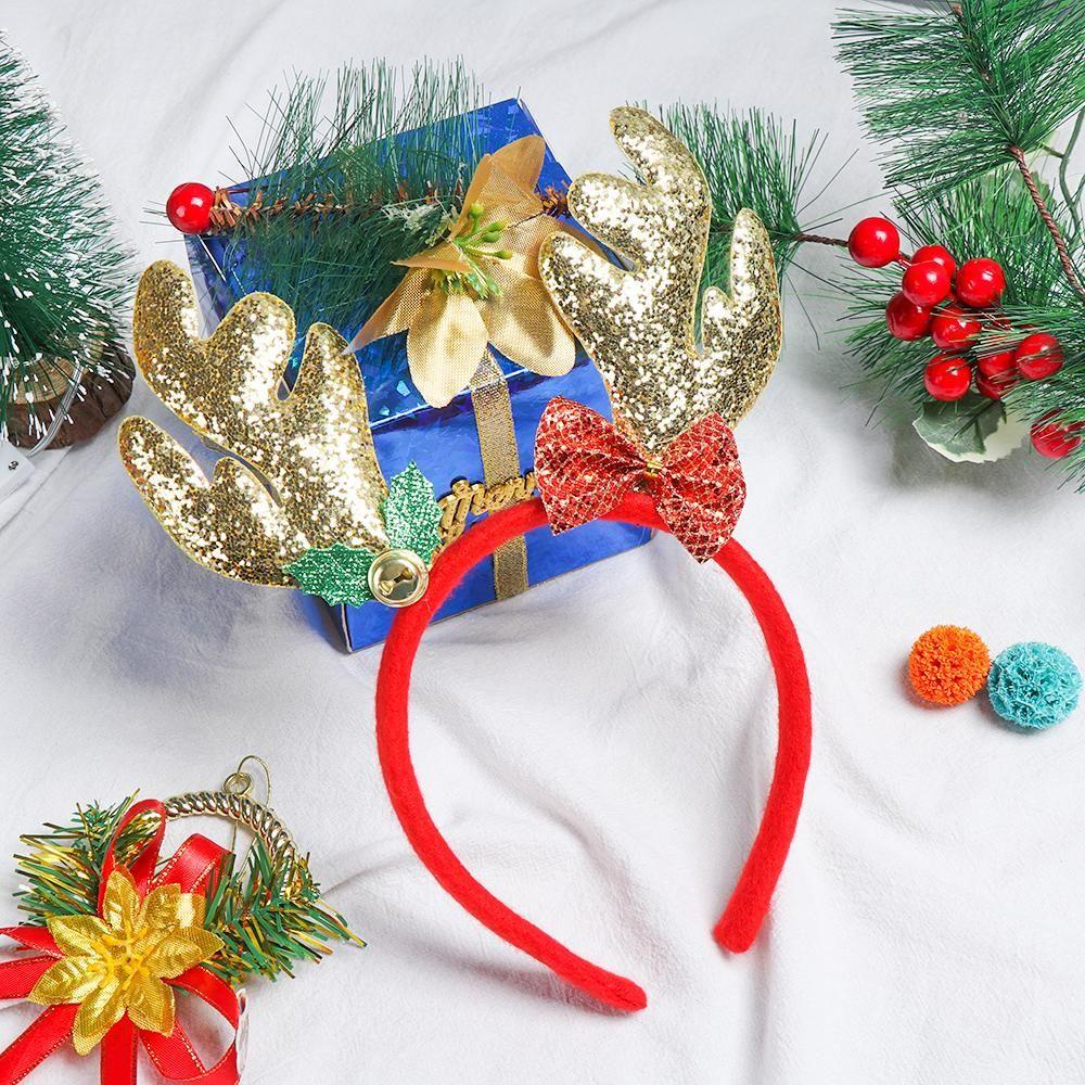 1 Băng Đô Sừng Tuần Lộc Hoạt Hình Đáng Yêu