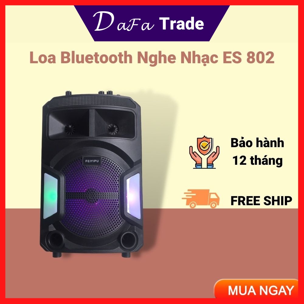 [ Hàng Cao Cấp ] Loa Nghe Nhạc Bluetooth ES802 Không Dây Hỗ Trợ Cắm USB Thẻ Nhớ Điều Khiển Từ Xa.