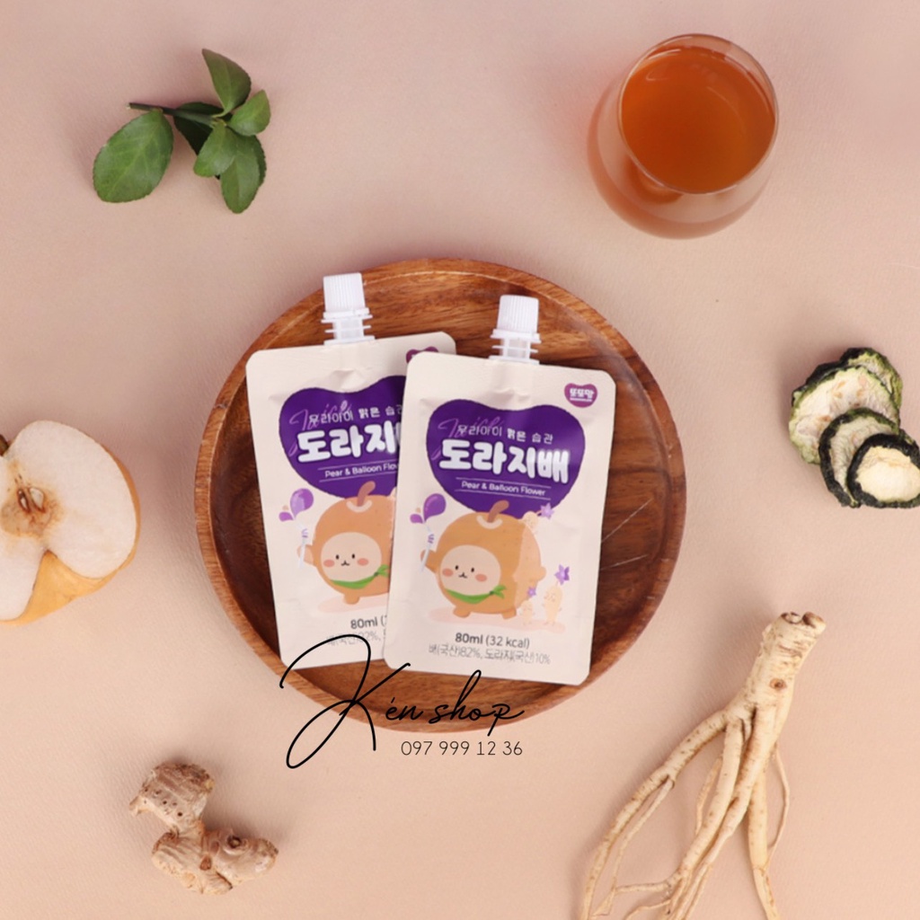 Nước ép lê và thân hoa cát cánh