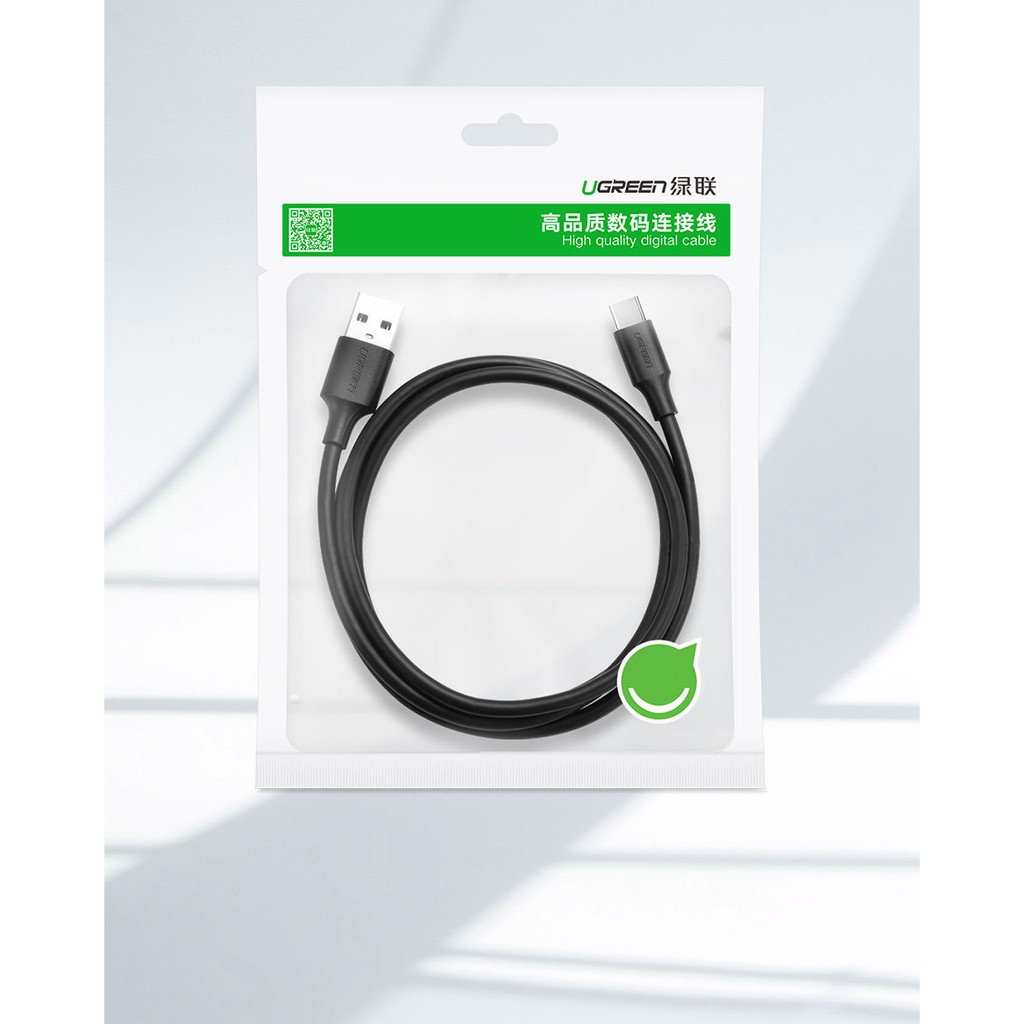 Cáp sạc USB A sang Type C Ugreen US184 Sạc nhanh dòng 3A | Tốc độ truyền lên đến 5Gbps | Bảo Hành 1 đổi 1 18 Tháng |