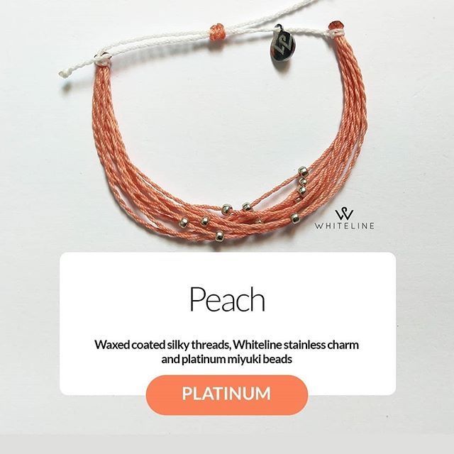 Vòng tay Original Platinum Peach