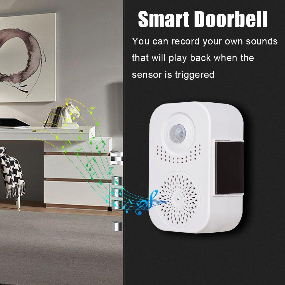 RAINBOW Free Installation Alarm System Voice Broadcast Infrared Induction Smart Doorbell Wireless Automatic Induction Voice Prompter Human Body Induction Doorbell Welcome to Sensor Greeter