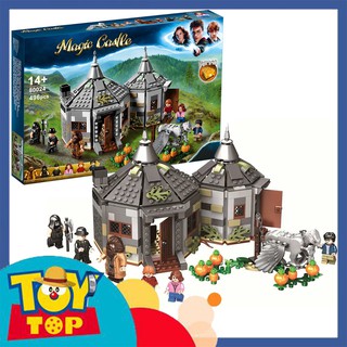 Đồ chơi lắp ráp Harry Potter căn nhà chòi bác Hagrid giải cứu bằng ngựa mã thần xếp hình 9002 / Leji 80024 / lri 11343