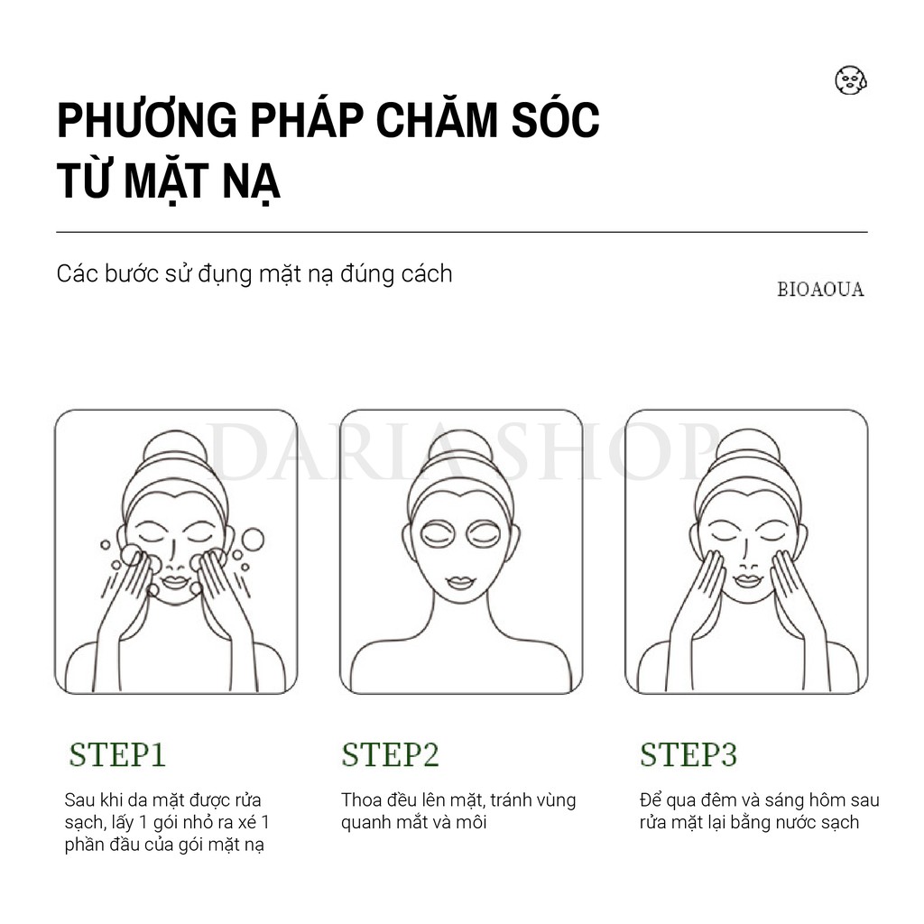 [Giá dùng th] Lẻ 1 gói mặt nạ ngủ dưỡng ẩm lô hội kiểm soát dầu và làm sáng màu da hãng BIOAQUA