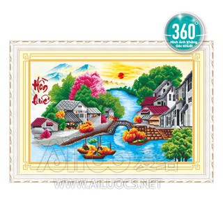 Tranh đính đá Hồn Quê 77226