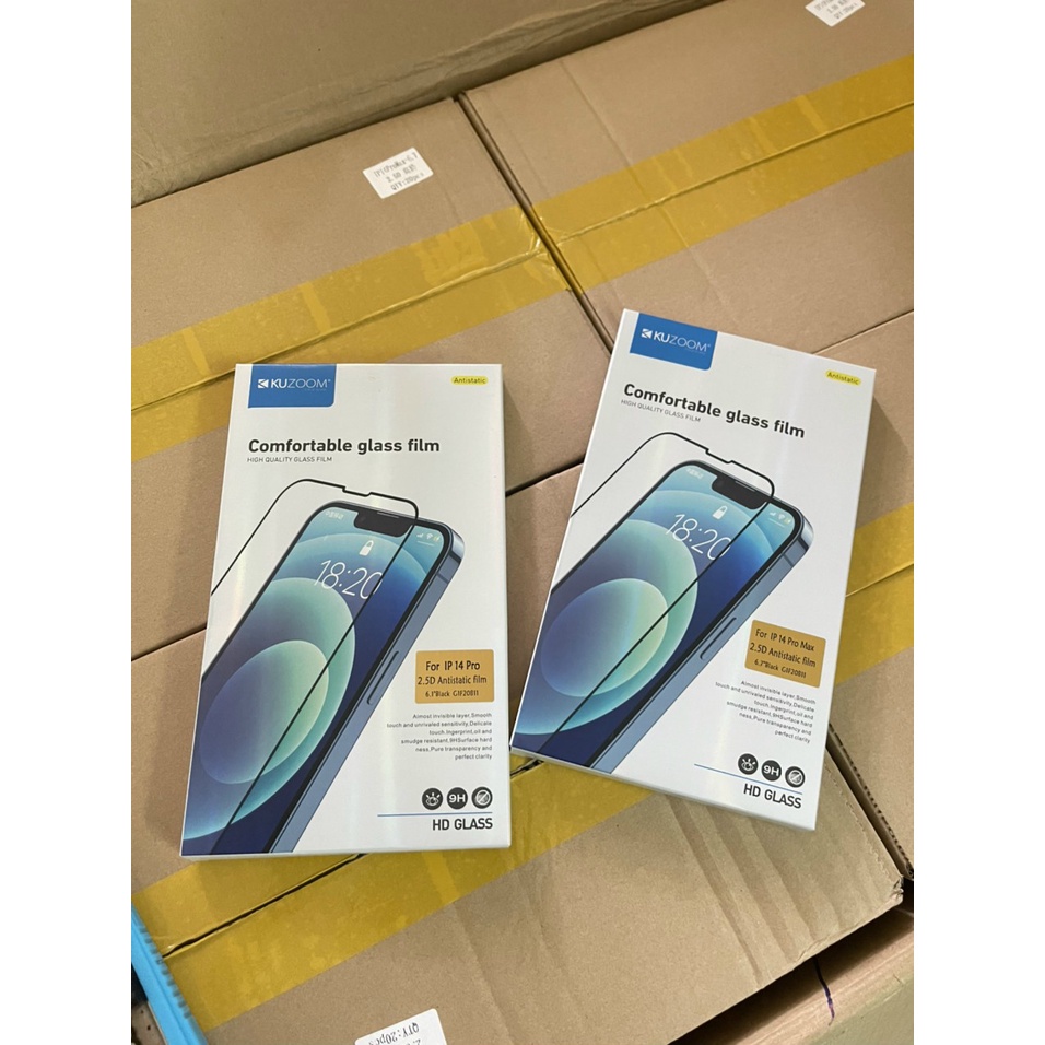 Kính cường lực KUZOOM iphone 14 pro max , 14 pro , 14 max, 14 full màn hình