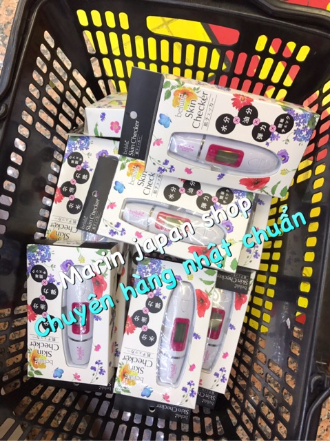 (Chuẩn Store Nhật) Máy Đo Độ Ẩm Da Belulu Nhật Bản Skin Checker sạc điện