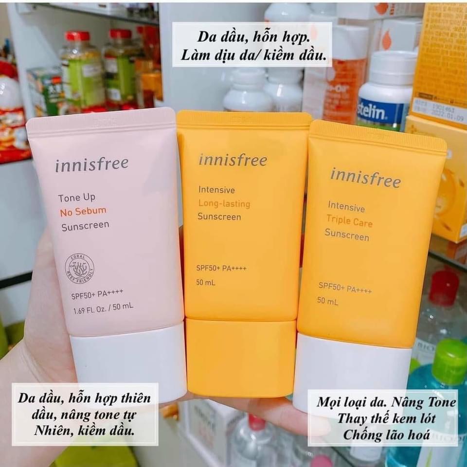 Kem Chống Nắng Innisfree Intensive Sunscreen SPF50+ PA+ 50ml Mẫu Mới
