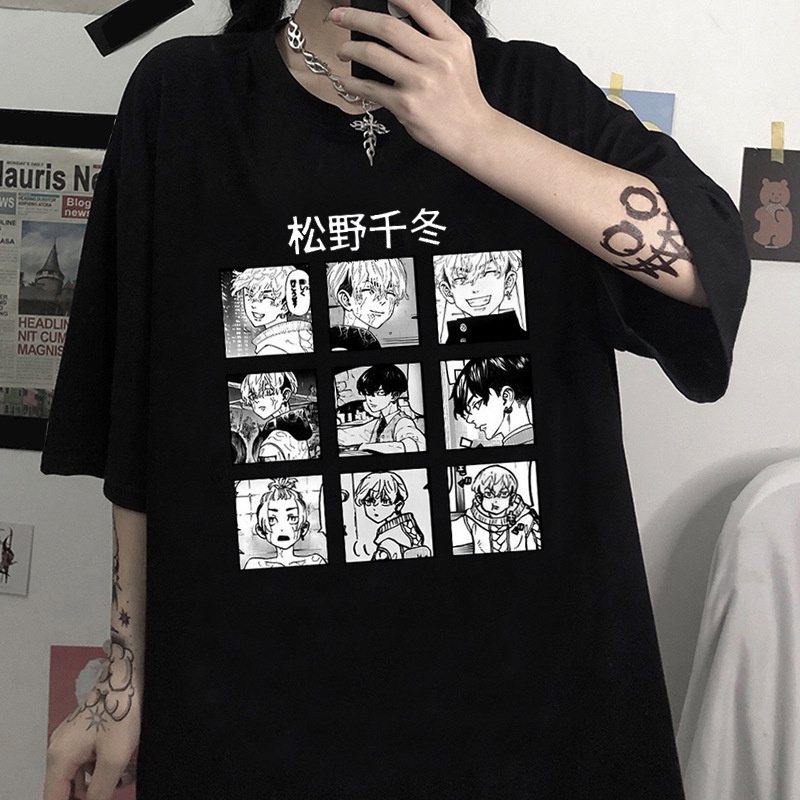 Áo Thun Tay Lỡ Form Rộng Unisex, Áo Phông Unisex Nam Nữ Form Rộng Tay Lỡ Japan Anime