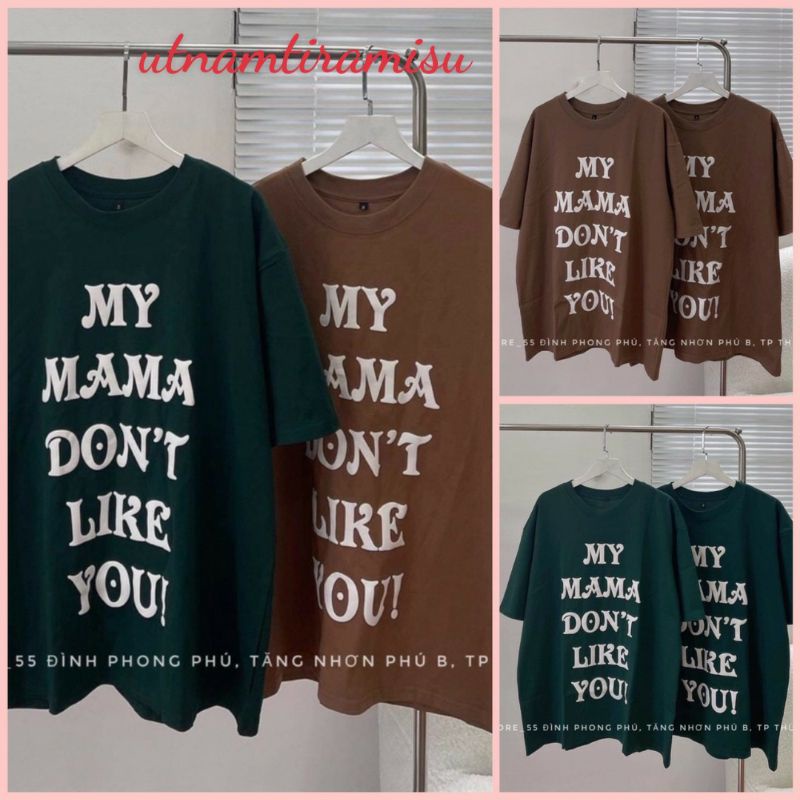 Áo thun tay lỡ nam nữ unisex form rộng My MAMA ullzang vải cotton mịn giá rẻ mặc đơn đôi nhóm