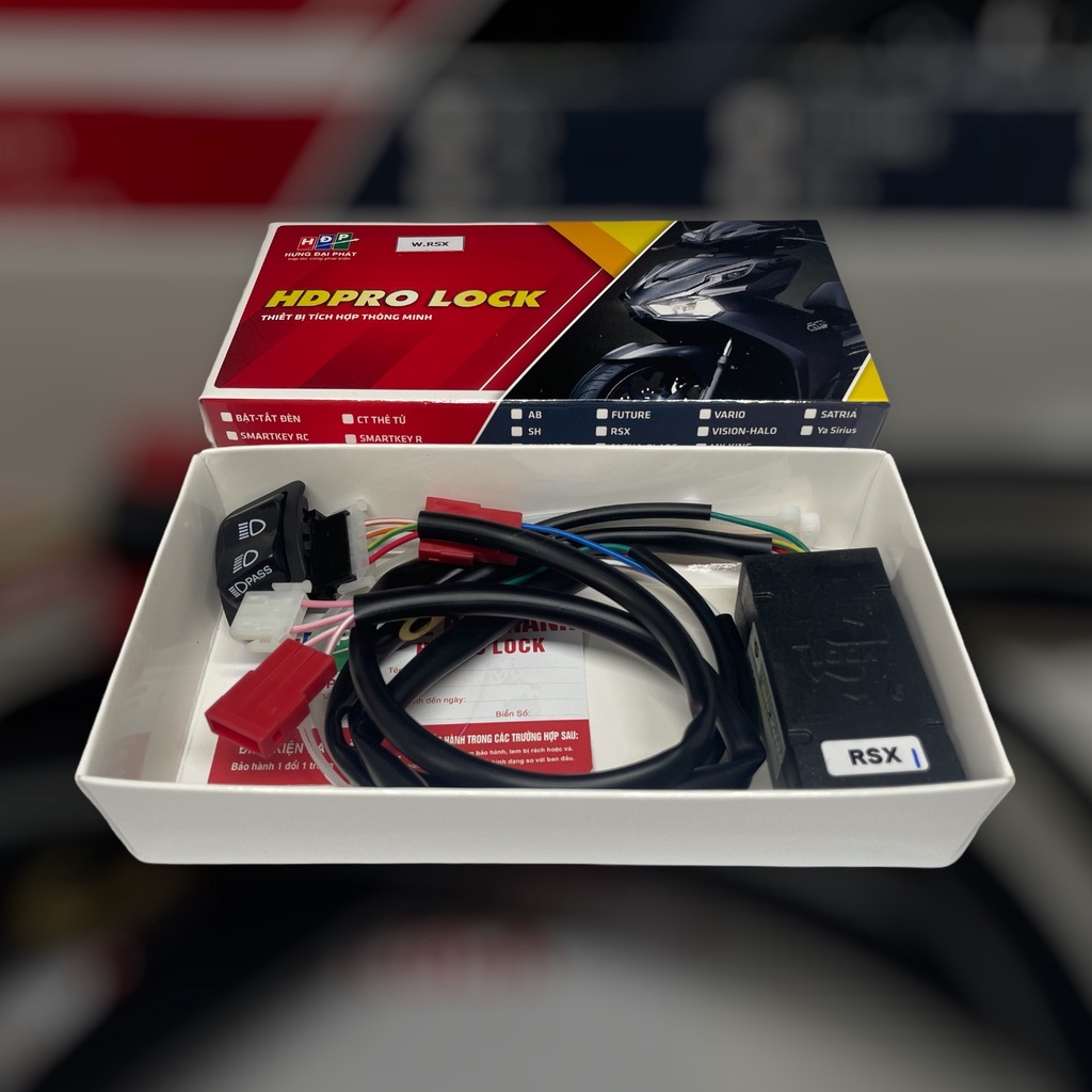 Bộ mạch tắt đèn xe Wave Alpha - RSX - Blade 2021 2022 2023 - Chính hãng HDPRO LOCK - BH 2 năm