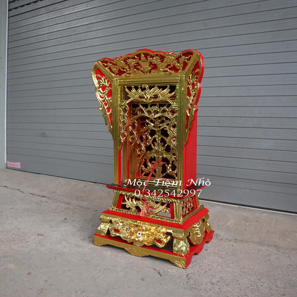 Khám ỷ bàn thờ gia tiên tượng thờ gỗ mít 3 cỡ khám