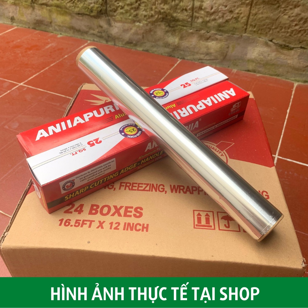 Giấy bạc nướng bọc thực phẩm Aluminium lót nồi chiên không dầu