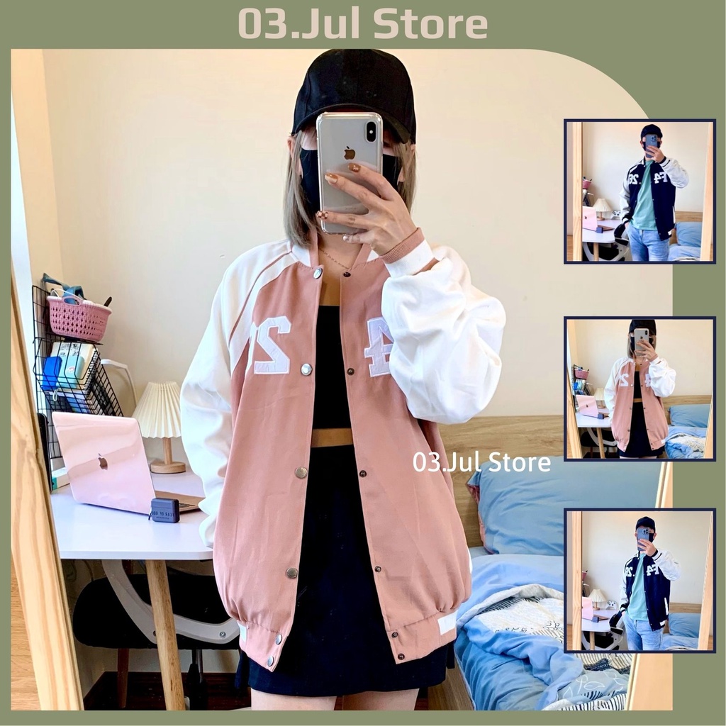 Áo Khoác Bomber Da Lộn F4 26 Dày Dặn Có Lớp Lót Dù Freesize Bóng Chày Nam Nữ Varsity Form Rộng